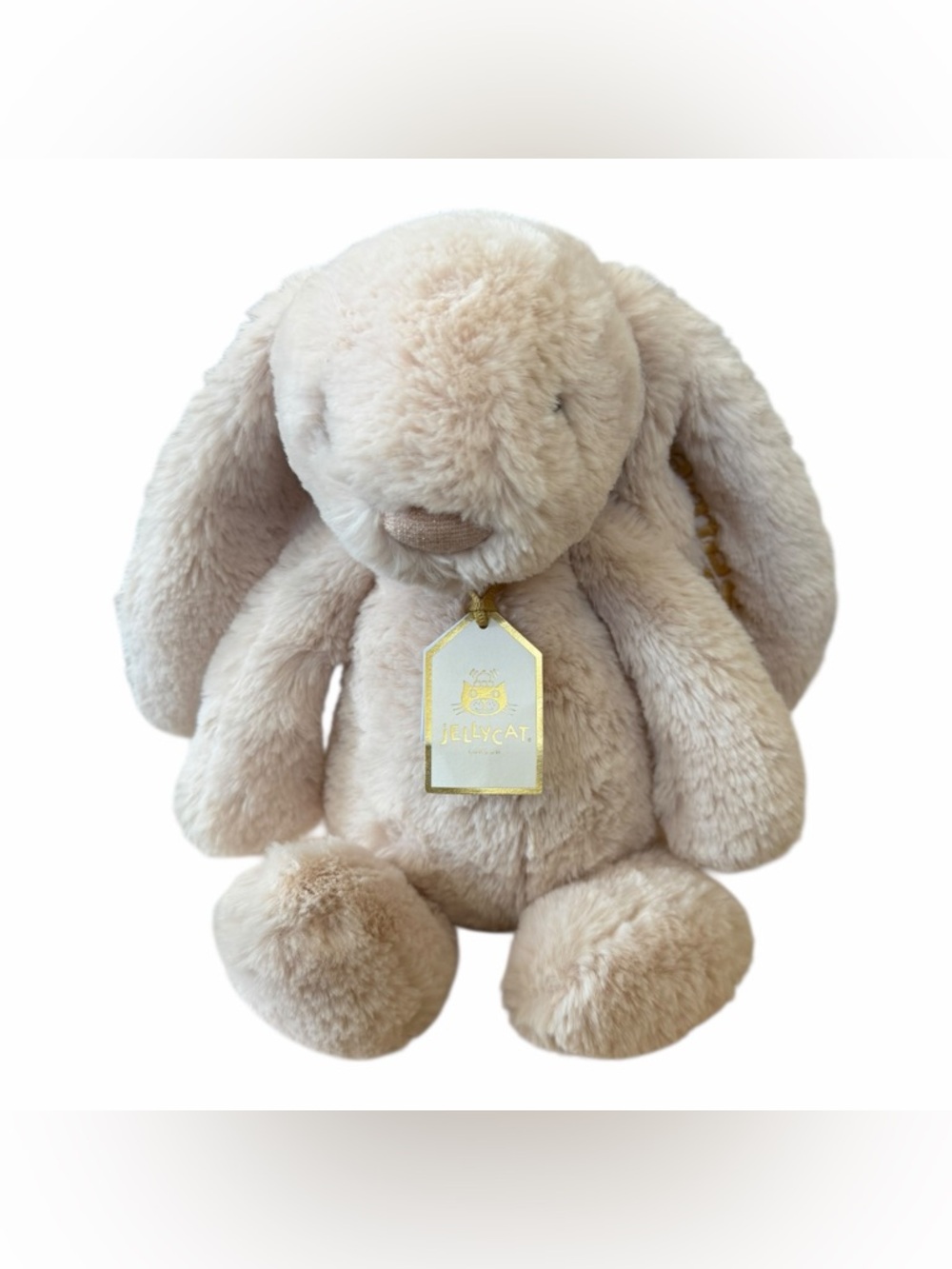 Jellycat BASHFUL LUXE BUNNY WILLOW Medium 12” Soft Plush Rabbit Toy Cream NEW